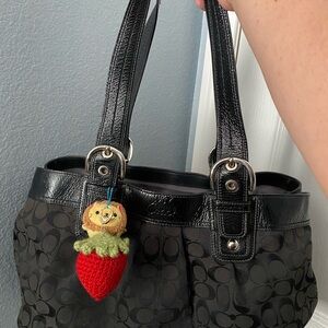 Large Signature C Coach Shoulder Bag